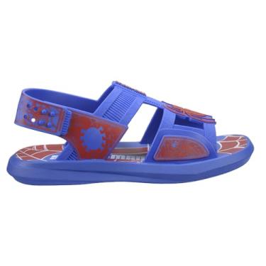 Imagem de Sandália Infantil Grendene Kids Homem Aranha Buggy Azul 25