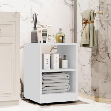 Imagem de Mesa de Cabeceira Decore para quarto organizador criado mudo box (Branco)