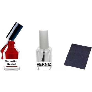 Imagem de Tinta Retoque Tira Risco Carro Volkswagen - Vermelho Sunset - Jhow Ade