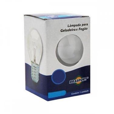 Imagem de Lampada Para Geladeira/Fogao/Lustre Brasfort 25Wx127V. Leitosa - Kit C