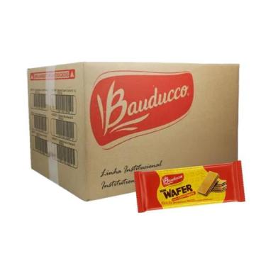 Imagem de Kit 96 Mini Wafer Bauducco Morango E Chocolate, 96x chocolate