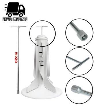 Imagem de Chave T para Maquina de Lavar 10mm Longa 62cm Agitador Brastemp Electr