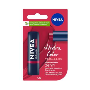 Imagem de NIVEA Hidratante Labial Hidra Color 2 em 1 Vermelho 4,8g