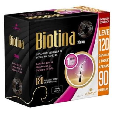 Imagem de Suplemento Biotina (120 Cápsulas)-Unissex