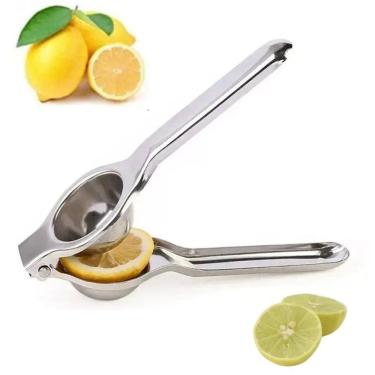 Imagem de Espremedor De Limão Aço Inox Maciço Resistente 20 Cm