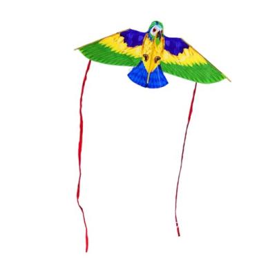 Imagem de Deevoka Pipa de praia, pipas coloridas de desenho animado, jogo de voo infantil para atividades ao ar livre, utilitário moderno, Amarelo