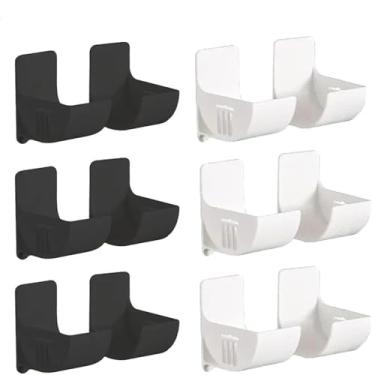 Imagem de Bandeja de armazenamento antiperfurante para parede, 16 peças, prateleira de cozinha, filme plástico, saco de lixo, geladeira, lateral, banheiro, quarto, prateleira de armazenamento, mix, 6 conjuntos