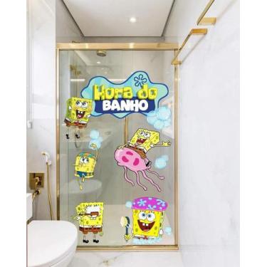 Imagem de Adesivo Para Box Hora Do Banho - Bob Esponja Mod01 - Lojinha Da Luc Ad