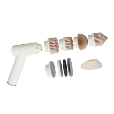 Imagem de IEUDNS Esfregão elétrico, ferramenta de limpeza doméstica, banheiro, cozinha compacta, sem fio, escova rotativa para fogão, pia, rejunte, Pendurado