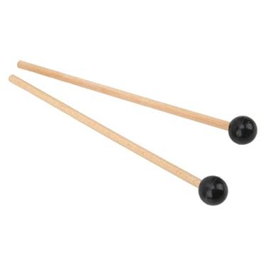 Imagem de Mallet de Tambor de Língua para Brincar Poderoso Com Alça de Madeira Maciça e Cabeça de Borracha - Ideal para Terapia de Som, Meditação e Prática Musical - Bateria Compacta e Leve (S) (L)