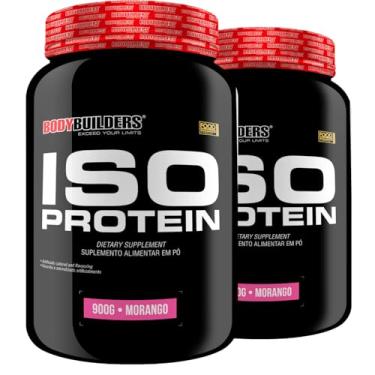 Imagem de Kit 2x Iso Protein 900g - Bodybuilders (Médio, Morango)