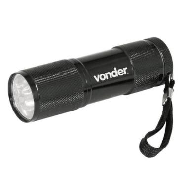 Imagem de Lanterna Alumínio 9 Leds Pilha Vonder Lamterna Boa Forte - Alex Import