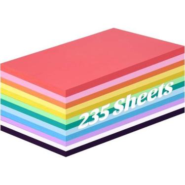 Imagem de Papel de construção 3 lontras 235 folhas 12 cores 150GSM A4 - 3 otters