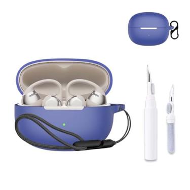 Imagem de NOUKAJU Capa SHOKZ OpenDots One, capa protetora para fone de ouvido (com mosquetão + cordão + caneta de limpeza) à prova de quedas, à prova de choque, capa protetora para fones de ouvido abertos SHOKZ