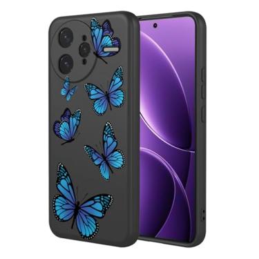 Imagem de HTXWXJC Capa de telefone para Redmi K80 Pro, capa para Xiaomi Poco F7 Ultra, à prova de choque, flexível, amortecedor, capas macias de TPU, capa com estampa de borboleta para Redmi K80 Pro, borboleta