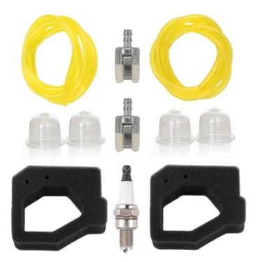 Imagem de Hippotech Mangueira de linha de combustível de 6 metros com filtro de ar 17211-Z0H-800 para Honda GX25 GX25N GX25NT FG110 FG110K1 leme de motor com kit de filtro de combustível de vela de ignição