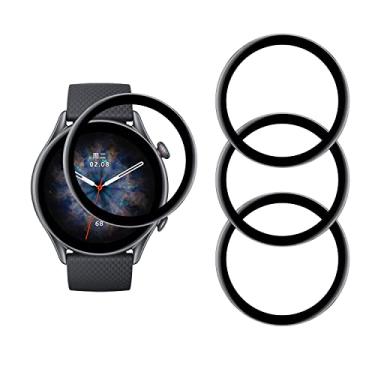 Imagem de YIFNTANG [Pacote com 4 protetores de tela para smartwatch Amazfit GTR 3 Pro, HD transparente, antiarranhões, anti-impressões digitais, compatível com Amazfit GTR 3 Pro
