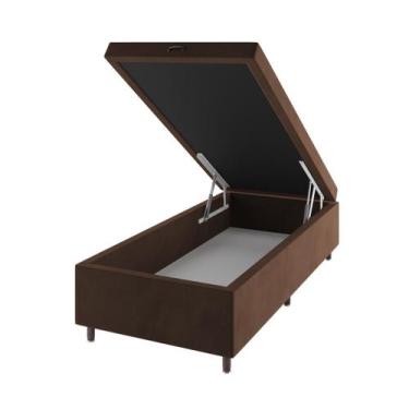 Imagem de Base box bau solteiro cairo (43x88x188cm) bombom - casa giulia - Vian