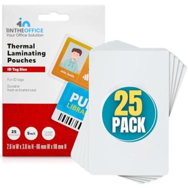 Imagem de 1 bolsa térmica de laminação InTheOffice, etiqueta de identificação, embalagem com 25
