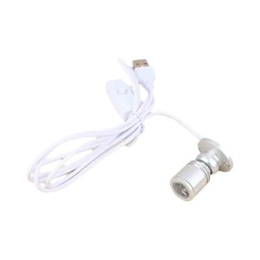 Imagem de Mini Holofote LED USB 5V 3W Rotativo, Montado Em Superfície, Para Armá
