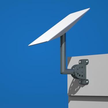 Imagem de Foboull Kit De Montagem Curta Ajustável Para Parede, Compatível Com Starlink Actuated V2, Inclui Adaptador Telhado, Internet Via Satélite Star Links, Beirados