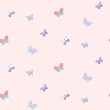 Imagem de Papel De Parede Just 4 Kids Borboletas G56008 - Rolo 10m X 0,52m