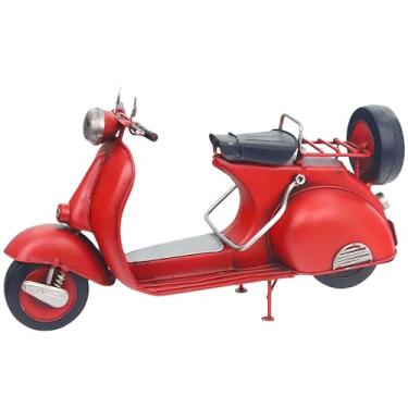 Imagem de ARSTRIA Mini réplica de modelo de scooter elétrica, miniatura, feita à mão, retrô, decoração de casa, para mesa, bar, prateleira, escritório, café, decoração, presentes criativos