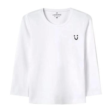 Imagem de Blusa Básica Hering Kids Infantil Menina Toddler Manga Longa Branca-Feminino