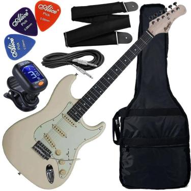 Imagem de Ki Guitarra Elétrica Strato Tagima Memphis Mg-30 Wh Branco