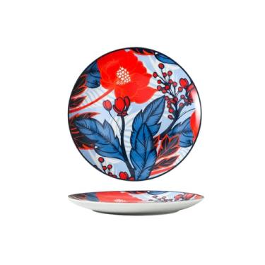 Imagem de Prato de sobremesa de cerâmica para hotel restaurante bolo de frutas - disco de 20 cm -A