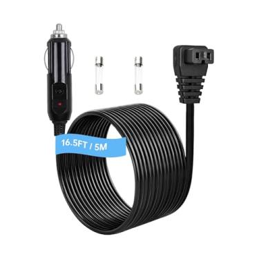Imagem de Naubluvo Cabo de alimentação de geladeira de carro de 12 V/24 V, plugue de isqueiro para Alpicool, Bodega, Euhomy, BougeRV, ARB, Dometic, ICECO, Setpower, freezer portátil JoyTutus, cabo de