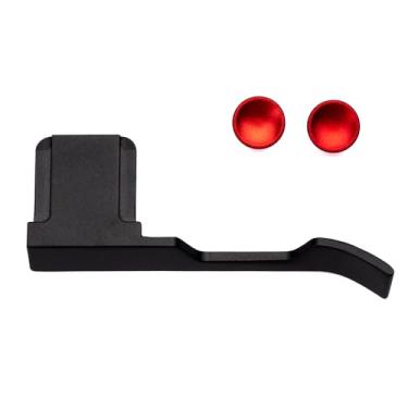 Imagem de Aderência de polegar com capa de sapata quente para Fujifilm X100V/X100VI Câmera de metal Hot Shoe Acessórios de mão para polegar (liga de alumínio-preto)