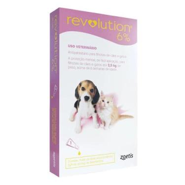Imagem de Revolution Cães e Gatos até 2,5 kg 6% 0,25ml cx. c/ 3 - Zoetis