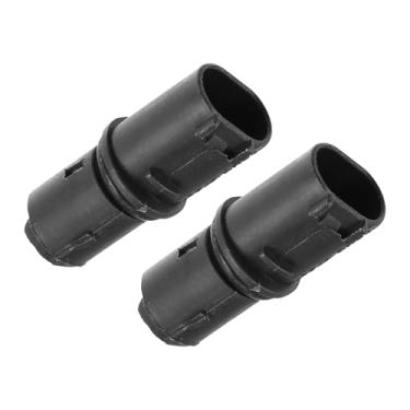 Imagem de Edinstry Soquete de luz de marcador lateral e plugue de lâmpada de placa de licença 63138382104 para BMW 3 5 6 Series X3 M5 M6 Mini Cooper 2002–2015 conector preto de 2 pinos (pacote com 2)