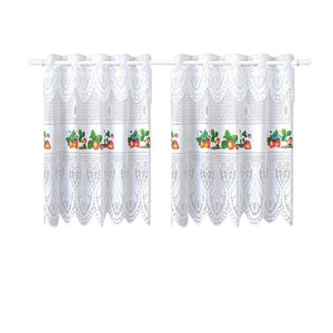 Imagem de Cortina Pia Vitro Stilo Renda Cozinha 1,60X0,80 Alt