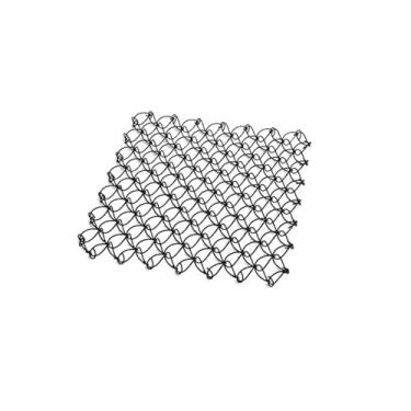 Imagem de IEUDNS Rede de mola para descanso de copos, multiuso, tapete isolante quadrado oco de aço inoxidável para áreas externas, para sala de jantar em casa, Preto