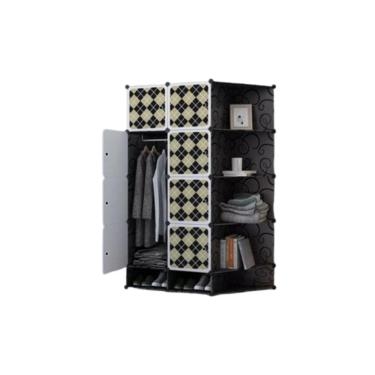 Imagem de Guarda-Roupa Modular com Cabideiro, Sapateira e Prateleira Desmontável
