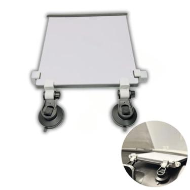 Imagem de Suporte 2 em 1 para Starlink Mini – Fixação com Ventosas Fortes no Painel e Vidro, Material Resistente ao Calor, Proteção Antirrisco e Instalação Fácil (PRETO)