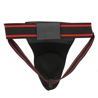 Imagem de ZJchao Protetor da Virilha, Pu + Sponge Boxing Virin Protector Groin Protector Boxing MMA Sande Crotch Guard Para Kickboxing, Treinamento de Karate Fighting