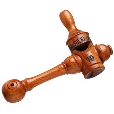 Imagem de Apito pio cruzeta madeira observação aves silvestres artesanal profiss