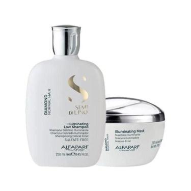 Imagem de Alfaparf Semi Di Lino Diamond Illuminating Kit Shampoo 250ml + Máscara