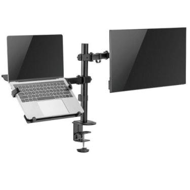 Imagem de Suporte Duplo De Mesa Para Monitor 17 A 32 E Notebook Tm24c - NULL