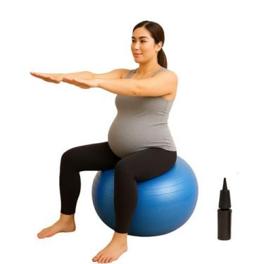 Imagem de Bola Suiça Atividades Fisioterapia Yoga Pilates Exercícios Gestação An