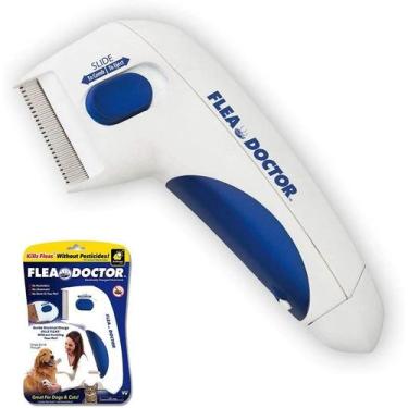 Imagem de Pente Mata Pulgas Eletrico Cachorro Caes Pet Gatos Remove Lendeas Piol