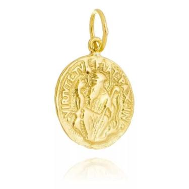 Imagem de Pingente Medalha São Bento Delicada Ouro Amarelo 18 Kl - Juniorjoiaspi