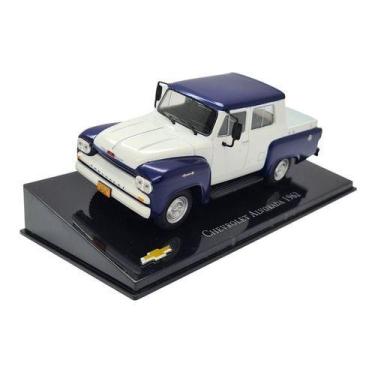 Imagem de Miniatura Chevrolet Alvorada 1962 Metal 1:43 - Salvat, Branco, Azul