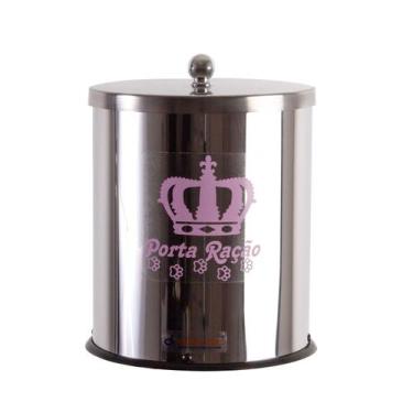 Imagem de Porta Ração PET 3 Litros Inox - Aldinox