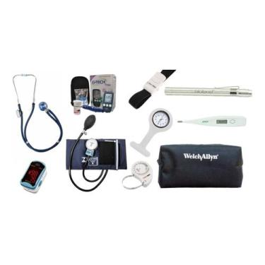 Imagem de Kit Acadêmico Completo de Enfermagem P. A. MED Com Estojo Para Transpo
