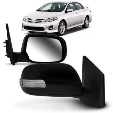Imagem de Retrovisor Corolla 2009 10 11 2012 com pisca sem rebatimento - SP ACES