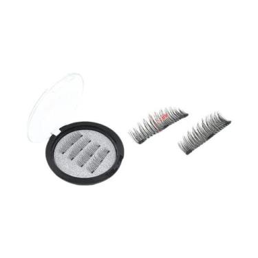 Imagem de Cílios Postiços Magnéticos 3D Sem Rastros De Cola, Fixação Rápida, Reu